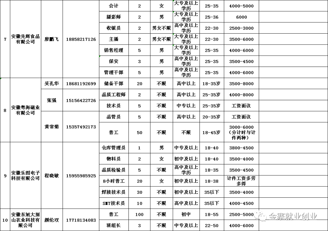 金寨在線最新招聘信息概覽，金寨在線最新招聘信息全面解析